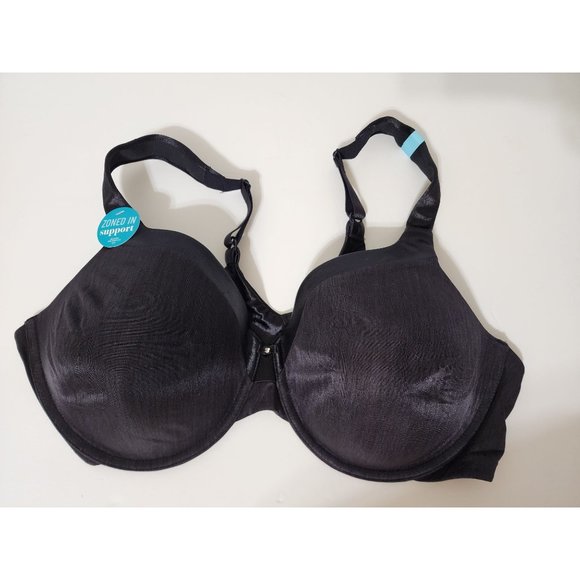 Vanity Fair Womens Black Sport Wirefree Underwire Bra Size 44C Style 76338 - Picture 1 of 7